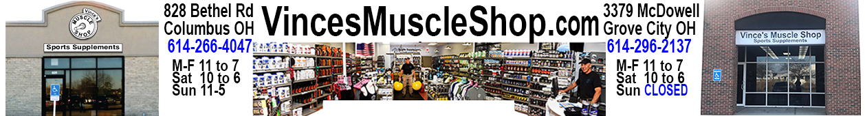 Sports Supplements Columbus - Vince's Muscle Shop
